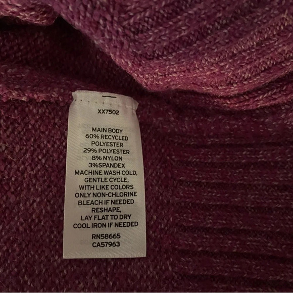 Nordstrom Crewneck Sweater Cozy Roll Crewneck Purple Gem Size M Great Condition - Picture 6 of 6